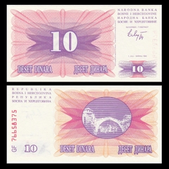 10 dinara Bosnia - Herzegovina 1992