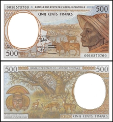 500 francs Central African States 2000