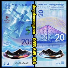 20 yuan Trung Quốc kỉ niệm Olympic 2022 polymer
