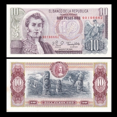 10 pesos Colombia 1979