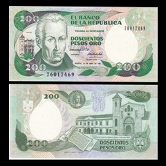 200 pesos Colombia 1992