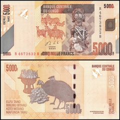 5000 francs Congo Democratic Republic 2013