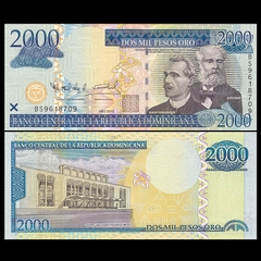 2000 pesos Dominican 2010