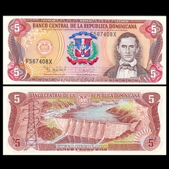 5 pesos Dominican 1996