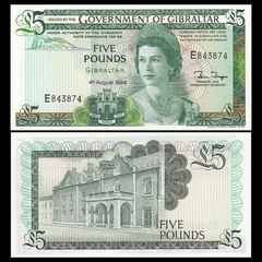 5 pounds Gibraltar 1988