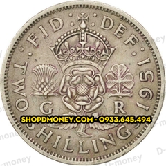 Xu 2 shillings George VI 1949 - 1951