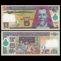 5 quetzales Guatemala 2011 polymer