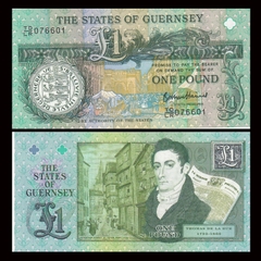 1 pound Guernsey 2013 kỉ niệm 200 năm nhà in Thomas de Larue