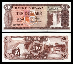 10 dollars Guyana 1992