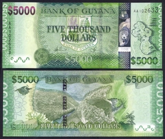 5000 dollars Guyana 2013