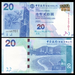 20 dollars Hong Kong 2016 - BOC