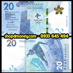 20 dollars Hong Kong 2022 kỷ niệm Olympic Bắc Kinh
