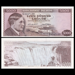 5000 kronur Iceland 1961