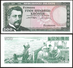 500 kronur Iceland 1961
