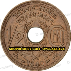 1/2 cent Đông Dương 1935 - 1940