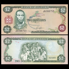 2 dollars Jamaica 1986