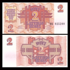 2 rubli Latvia 1992