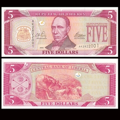 5 dollars Liberia 2003