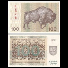 100 talonas Lithuania 1991