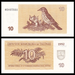 10 talonas Lithuania 1992