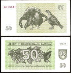 50 talonas Lithuania 1992