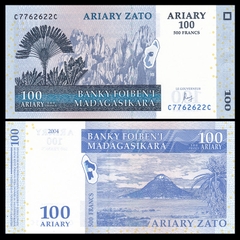 100 ariary Madagascar 2004
