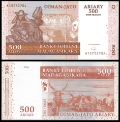 500 ariary Madagascar 2004