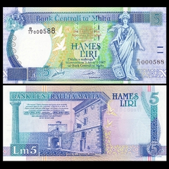 5 liri Malta 1967