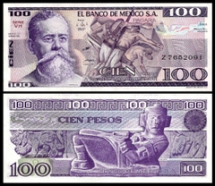 100 pesos Mexico 1982