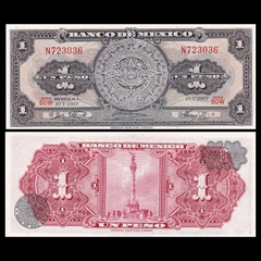 1 peso Mexico 1967