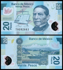 20 pesos Mexico 2016 polymer