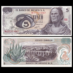 5 pesos Mexico 1972