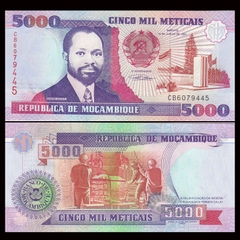 5000 meticais Mozambique 1991