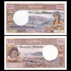 100 francs New Hebrides 1977