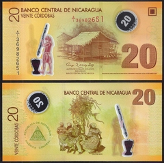 20 cordobas Nicaragua 2007 polymer