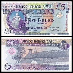 5 pounds North Ireland 2008