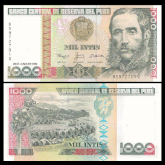 1000 intis Peru 1988