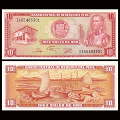 10 soles de oro Peru 1976