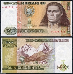 500 intis Peru 1987