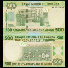 500 francs Rwanda 2008