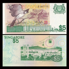 5 dollars Singapore 1976