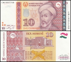 10 somoni Tajikistan 1999