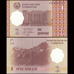 1 diram Tajikistan 1999