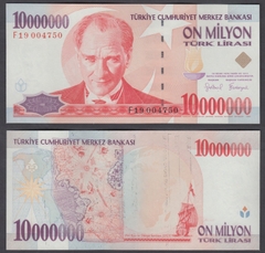 10 triệu lira Turkey 1999