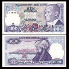 1000 lira Turkey 1986