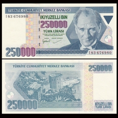 250000 lira Turkey 1998