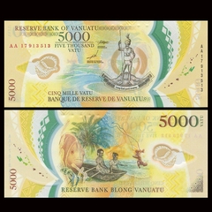 5000 vatu Vanuatu 2017 polymer