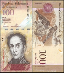 100 bolivares Venezuela 2007