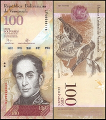100 bolivares Venezuela 2007