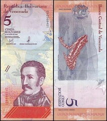 5 bolivares Venezuela 2018